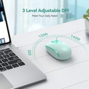 Ratón inalámbrico <span class=keywords><strong>para</strong></span> juegos 2,4G Receptor USB 4 botones LED retroiluminado Ergonómico Silencioso Portátil inalámbrico <span class=keywords><strong>para</strong></span> computadora portátil PC Mac - Product Image 5