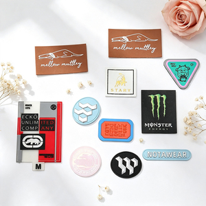 Etiqueta de Cuero PU Cosida y Empalmada con Logotipo Impreso Personalizado, Parche de Cuero para Manualidades, Accesorios para Tejidos y Bolsos de Lona - Product Image 6