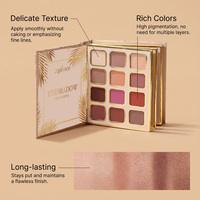 Kit de maquillage tout-en-un Tropical Gold, palette pliable pour les yeux, le blush et le rouge à lèvres, ensemble complet de cosmétiques pour le visage, vente en gros OEM