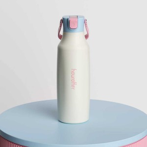Stainless Steel Tumbler Round Blue Detachable Handle Travel Water Bottle 500Ml - Product Image 2