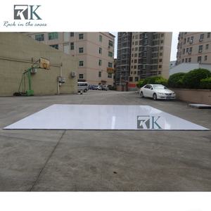 Plateforme carrée de 4 pieds x 4 pieds avec bords en aluminium, nouvelle arrivée, plancher de danse blanc - Product Image 2