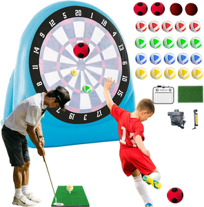 Livraison gratuite aux États-Unis : Ensemble de jeu de fléchettes de football gonflable portable <span class=keywords><strong>pour</strong></span> enfants, adultes et famille – <span class=keywords><strong>Cible</strong></span> interactive de football - Product Image 6