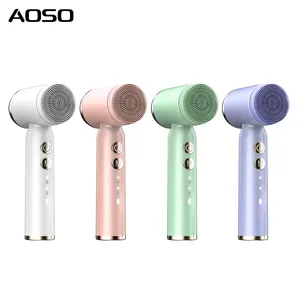 2024 Trending Products Electric Silicone Facial Cleansing Brush Home Use Vibration Facial Cleansing Facial Brush