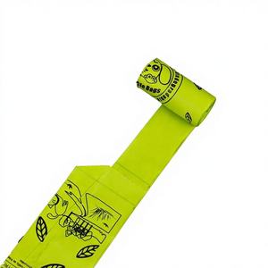 Custom Printed Biodegradable Corn Starch Dog Poop <b>Bags</b> with <b>Plastic</b> Option Compostable Eco-Friendly Outdoor Waste <b>Dispenser</b> - Product Image 1