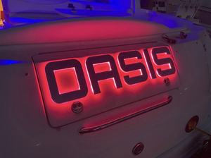 Enseigne de nom de <span class=keywords><strong>bateau</strong></span> personnalisée pour yacht, rétroéclairée, en acier inoxydable, 3D, illuminée, pour <span class=keywords><strong>bateau</strong></span> en mer - Product Image 6