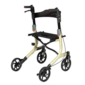 Andador Plegable de Aluminio de Lujo con Asiento Acolchado para Personas con Discapacidad - Product Image 6