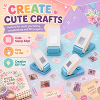 Perforatrice de papier à bords décoratifs avec verrou intégré pour scrapbooking, cartes, journalisation et loisirs créatifs en papier