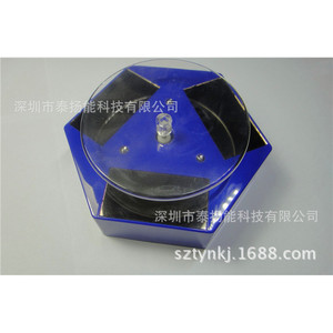 Xrf Solar Powered Hexagonal Jewelry <b>Display</b> Stand Abs Material Customizable Logo <b>Cases</b> <b>Displays</b> - Product Image 4
