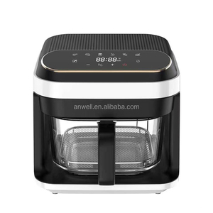 ANWELL Appareil de Cuisine Axé sur la <span class=keywords><strong>Santé</strong></span> Friteuse à Air 5,5 L en Verre Transparent avec Verre Non Toxique et Réglages de Cuisson Ajustables pour la Famille - Product Image 1