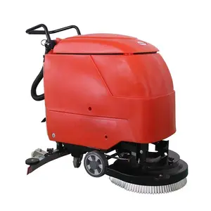 Canmax Fabrikant Kleine Bouwplaats Elektrische Automatische Schone Hand Push Scrubber Machine Bestrating Vloer Spin Scrubber