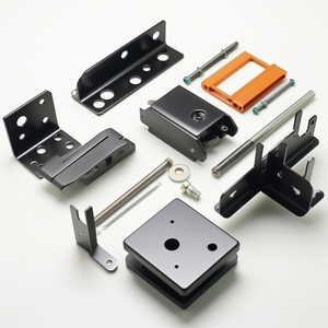 Custom Sheet Metal Fabrication <b>Powder</b> Coated Mounting Bracket Hardware Kit Industrial Machinery OEM ODM Direct Factory - Product Image 1