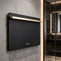 Sèche-serviettes électrique mural intelligent en ardoise personnalisé, résistant à l'eau IPX4, pour salle de bain et hôtel, vente en gros