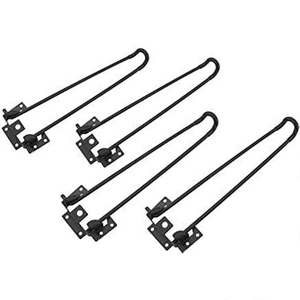 4 pièces, pieds de <span class=keywords><strong>table</strong></span> pliants de 28,5 pouces, métal, fer massif, robuste, installation facile, pieds de bureau, <span class=keywords><strong>base</strong></span> de <span class=keywords><strong>table</strong></span> basse, VT-02.053 - Product Image 4