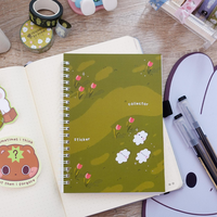 Buku Stiker Spiral Binding Kustom yang Dapat Digunakan Kembali, Hadiah Cetak Kertas Lepas Dua Sisi, Sampel Gratis