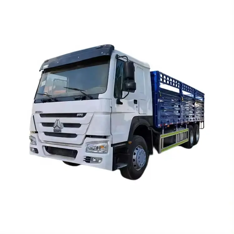 2024 Sinotruk Diesel 350hp Euro5 8 ruedas 6*2 20ton Manual Mediano Howo 6x2 Camión de entrega Valla Van Camión de carga