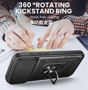 Support de téléphone <span class=keywords><strong>portable</strong></span> avec anneau et fenêtre coulissante anti-chute pour voiture, compatible avec Infinix Hot 60Pro+/60i/Smart10+/<span class=keywords><strong>Note</strong></span> 50S/50X/50Pro+ - Product Image 2