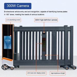 Portail Coulissant Télescopique Électrique Automatique à Double Porte avec Télécommande pour Accès à la Maison, à la Villa ou au Centre Commercial - Product Image 2