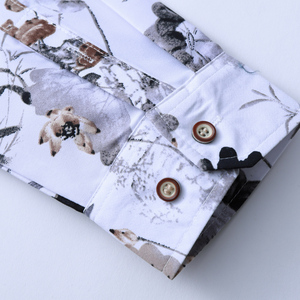 Chemises à manches longues pour hommes, vêtement décontracté imprimé style hawaïen, tenue de plage, élégante, à la mode, printemps, été, 2020 - Product Image 3