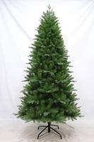 Sapin de Noël artificiel de 1,80 m, blanc, en plastique trempé, à pointes effilées, pour intérieur, avec base de support, écologique, haute qualité