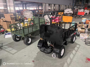 Vehículo de <span class=keywords><strong>Transporte</strong></span> Industrial de Plataforma Plana de Acero Inoxidable Eléctrico de Cuatro Ruedas, Capacidad de <span class=keywords><strong>Carga</strong></span> de 800 kg, Motor de 1000 W, OEM Disponible - Product Image 6