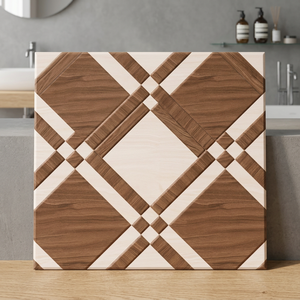 Semi Porcelain 400x400mm Square Tiles For Bathroom Glazed Exterior Outdoor Non Slip Digital Flooring For Indoor Use - Product Image 1