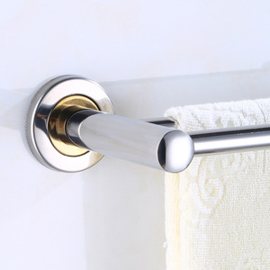 Porte-serviettes en acier inoxydable 304, barre simple, auto-adhésif, résistant à la rouille, pour salle de bain et douche - Product Image 2