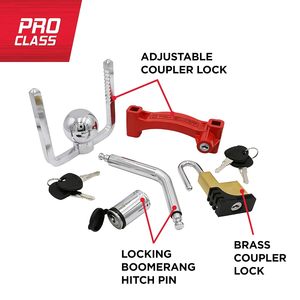 ชุดล็อคกันขโมย TOWSMART Coupler, ขนาด 1/2 นิ้ว และ 5/8 นิ้ว หมุดยึดขนาดเส้นผ่านศูนย์กลาง 1-1/4 นิ้ว และ 2 นิ้ว เครื่องรับสัญญาณ - Product Image 4