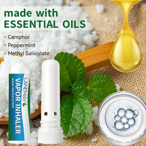 Inalatore nasale aromaterapia Private Label, rimedio naturale a base di erbe con oli essenziali di raffreddamento per aumentare il respiro - Product Image 4