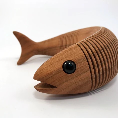 Legno Da Pesca Fatto A Mano Legno Da Pesca Waller (Pesce Gatto) Fatto A Mano In Polonia - Clone, Legno Gallese, Esca Artificiale N.03 Legno Gallese Clone