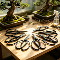 Kit d'outils professionnels pour bonsaï Smiletools/OEM avec cisailles de taille manuelles, modèle ST-FS001, pour l'entretien des plantes d'intérieur/extérieur - Noir