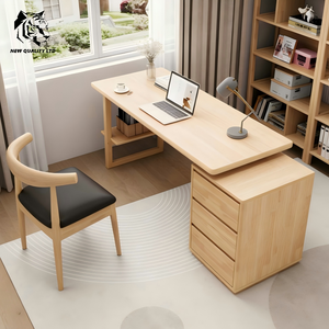 Precio de fábrica original al por mayor, personalizable, en stock, listo para enviar, diseño moderno, muebles para sala de estudio, mesa de estudio de madera. - Product Image 3