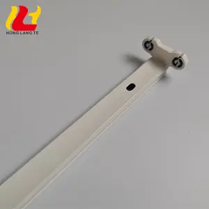 Zhongshan Kemasan T8 Lampu Toko Batten Linier Led, Suku Cadang Rumah Dudukan Logam Besi Terintegrasi Tunggal