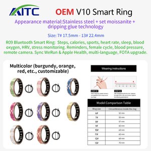 Anillo Inteligente NFC para Parejas, Monitor de Oxígeno en Sangre, Frecuencia Cardíaca, Temperatura, Sueño y Actividad Física, Resistente al Agua, Compatible con Android e iOS 2025 - Product Image 6