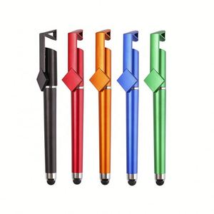 OEM Logo Customized 3-in-1 Multi-Functional Mobile Phone Stand Touch Screen Plastic Gel <b>Pen</b> QR Code <b>Reader</b> - Product Image 1