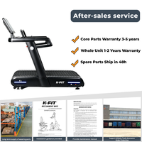 Caminadora K-FIT Slat K9 de Alta Resistencia para Gimnasio Comercial, Modo de Empuje, Equipo de Entrenamiento de Bajo Impacto