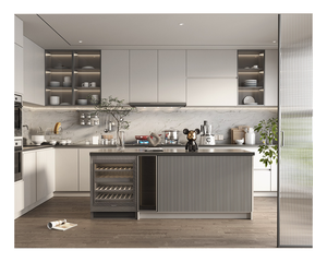 Mueble de Cocina Moderno Personalizado, Independiente, con Cristal y <span class=keywords><strong>Metal</strong></span>, para Despensa - Product Image 6