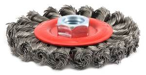 צורה שטוחה מסוקס טוויסט גלגל פלדת חוט מברשות נירוסטה חוט גלגל מברשת - Product Image 4