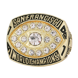 1981 年热销系列 SF 49ers 足球冠军戒指 男士戒指 送给朋友的礼物 定制冠军戒指 - Product Image 2
