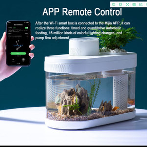Aquarium Aquarium Acryl Desktop <span class=keywords><strong>Fish</strong></span> <span class=keywords><strong>Tank</strong></span> Aquarium Met Auto Timing Voeden En Ai Smart Verlichting - Product Image 2