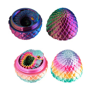 Jouet anti-stress mignon en forme d'anaconda imprimé en 3D, unisexe, avec œuf de serpent à assembler, yeux imprimés en 3D et serpent à l'intérieur, en PLA, 12+ - Product Image 5