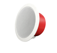 Haut-parleur de plafond de sécurité standard EN54-24 de 6 pouces, 6w/3w/1.5w/0.75w, alarme incendie 100V, personnalisation, haut-parleur ignifuge OEM ODM en métal