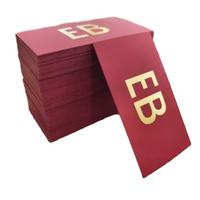 Cartes d'affaires personnalisées en plastique ou en papier, impression CMYK, estampage à chaud doré