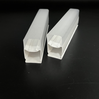 Diffuseur de tube LED en acrylique PC, couvercle de lampe à bande rectangulaire intégré, taille personnalisée, haute transmission, OEM