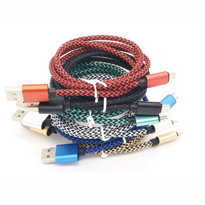 Fornitori di Alluminio Nylon Intrecciato Caricatore V8 Tipo C Tipo di Dati Veloce Cavo di Ricarica Micro USB Per Il Telefono Galaxy S Android compresse - Product Image 6