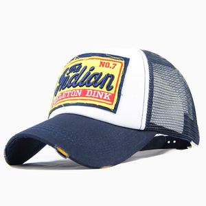 Wholesale Custom Embroidered Logo <b>Vintage</b> Distressed Mesh Camo Trucker <b>Hats</b> 5-Panel Style with Letter Pattern in Stock! - Product Image 5
