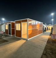 Conteneur modulaire préfabriqué à faible coût de 10, 20, 30, 40 pieds, pliable et mobile, pour bureau, magasin ou maison préfabriquée
