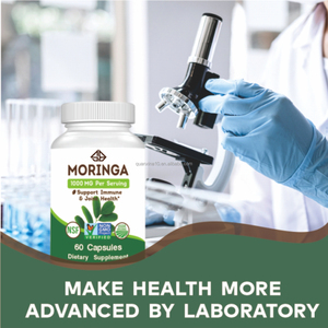 Cápsulas de Moringa en Polvo OEM, Ricas en Vitaminas y Minerales, Antioxidante para Adultos, Apoyo para las Articulaciones, Inmunidad y Sueño, 60 Unidades para Hombres - Product Image 4