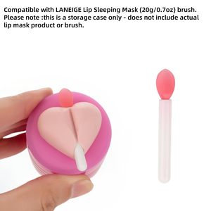 Porta Pennelli per Labbra in Silicone TPR, Organizzatore per Pennelli da Labbra, Custodia Protettiva in Silicone Compatibile per Pennelli e Portapenne per Labbra - Product Image 2