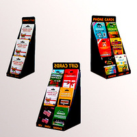 Drehbarer Kalender Postkarte Broschüre Display Rack Karton Gruß karte Display Drehbarer Rack Stand