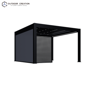 Parasol de jardin/balcon autoportant de haute qualité, écologique, résistant au vent et à l'eau, motorisé ou manuel - Product Image 4